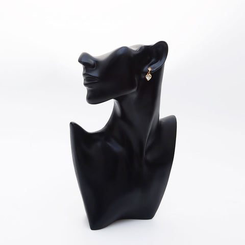 Christian Dior Heart Righestone Oreing Boucles Gold WS11489