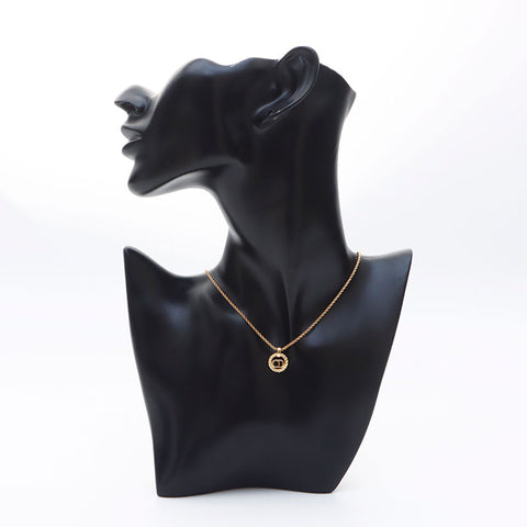 克里斯蒂安·迪奥（Christian dior Round）CD徽标项链黄金WS11496