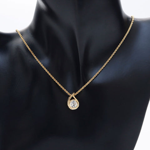 Christian Dior Collier en forme de drop en forme d'or WS11505