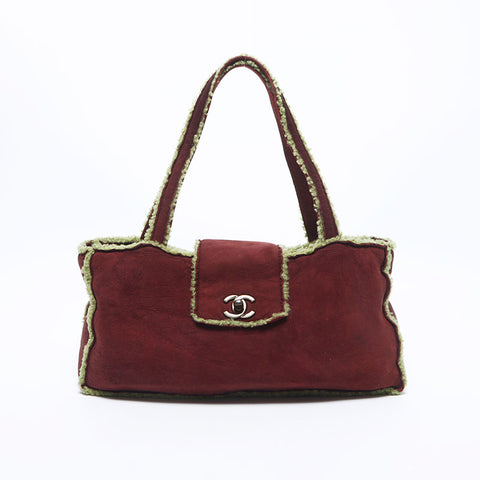 Chanel Chanel 1998 Mouton Coco Mark Sede 5系列手提包棕色WS11540