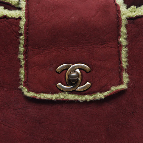 Chanel Chanel 1998 Mouton Coco Mark Sede 5系列手提包棕色WS11540