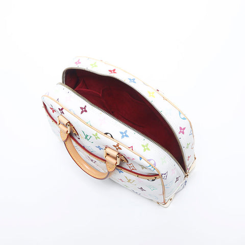 路易威登（Louis Vuitton）路易·威登（Louis Vuitton）2006会标穆拉卡米·塔卡西（Murakami takashi Takashi）多色Deauville手提包白色WS11541