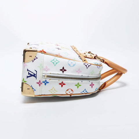 路易威登（Louis Vuitton）路易·威登（Louis Vuitton）2006会标穆拉卡米·塔卡西（Murakami takashi Takashi）多色Deauville手提包白色WS11541