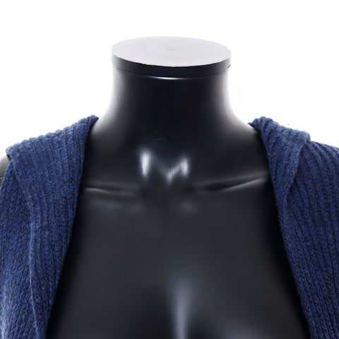 Chanel Chanel 08C Kaschmirgröße: 36 ärmelloses Kleid Navy WS11546 2008