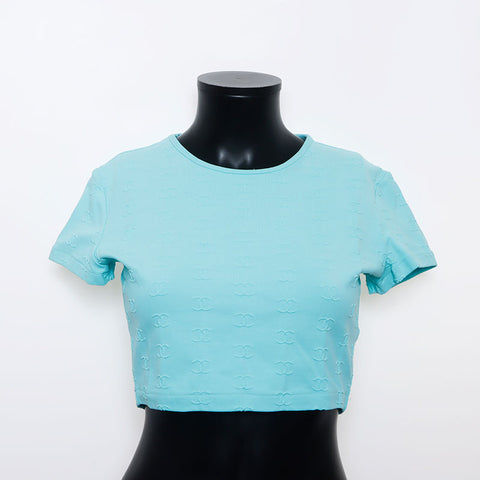 Chanel Chanel 1990 Mark Coco Cropped Clossé CHIRTE CHERME BLUE WS11547