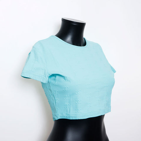 Chanel Chanel 1990 Mark Coco Cropped Clossé CHIRTE CHERME BLUE WS11547