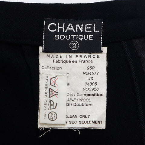 シャネル CHANEL Size:40 ココマークボタン 1990s セットアップ スーツ ブラック WS11559