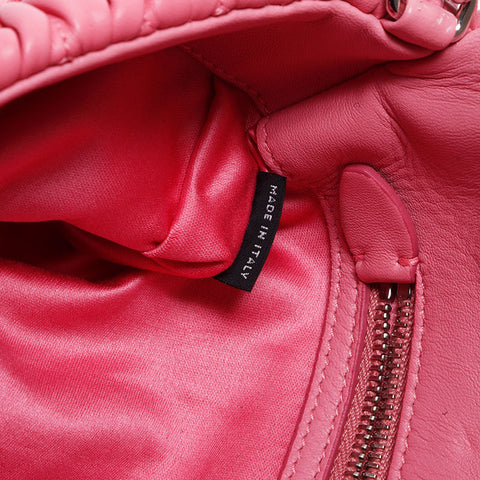 Miu Miu Crystal Matelasse肩带粉红色WS11564
