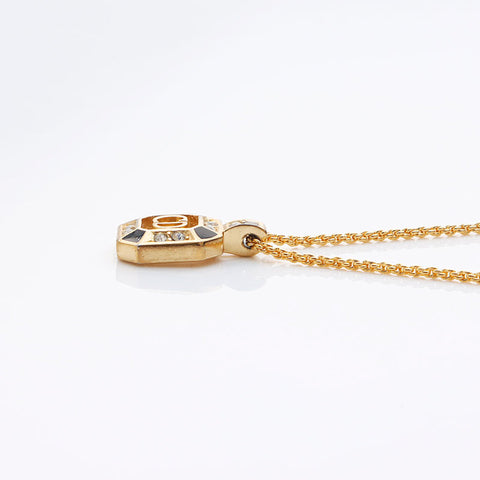 Christian Dior CD Logo Collier Rhingestone Gold WS11569