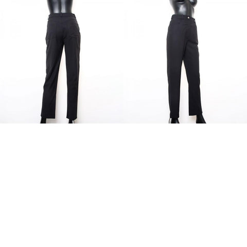 Chanel Größe: 38 Silver Button 1997 Baumwoll -Setup Schwarz WS11578