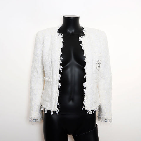 Chanel Chanel 2005 Ginza Limited Tweed设置尺寸：38西装白色WS11584