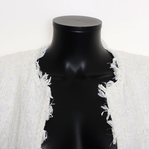 Chanel Chanel 2005 Ginza Limited Tweed设置尺寸：38西装白色WS11584