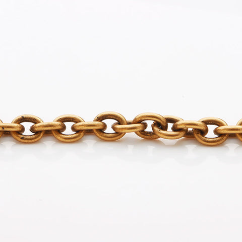 CHANEL Big COCO Mark Round Chain Necklace gold WS11592