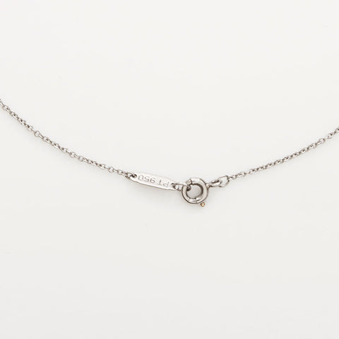 TIFFANY&Co. Diamond Pt 950 around 0.1" by the yard Necklace Silver WS11600