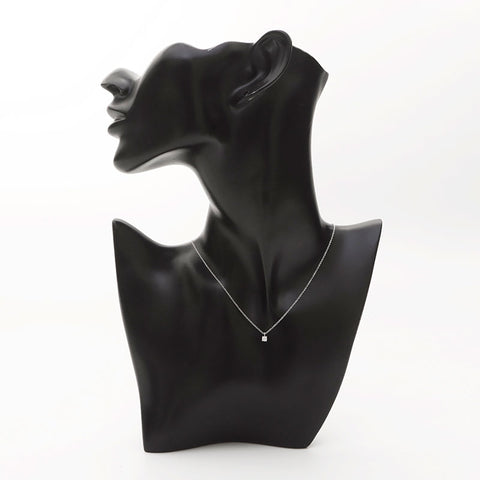 TIFFANY&Co. Diamond Pt 950 around 0.1" by the yard Necklace Silver WS11600
