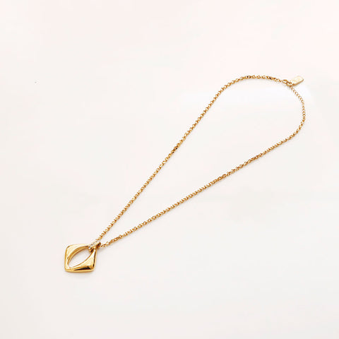 YVES SAINT LAURENT Rhinestone Necklace gold WS11601