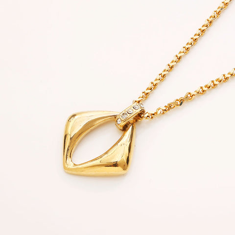 YVES SAINT LAURENT Rhinestone Necklace gold WS11601