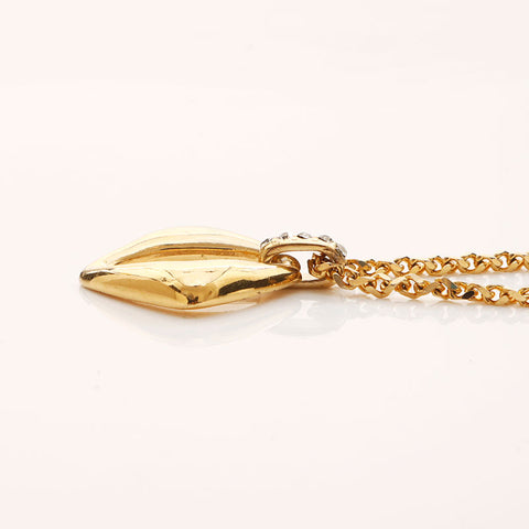 YVES SAINT LAURENT Rhinestone Necklace gold WS11601