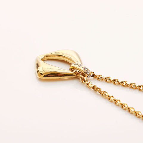 YVES SAINT LAURENT Rhinestone Necklace gold WS11601