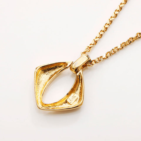 YVES SAINT LAURENT Rhinestone Necklace gold WS11601