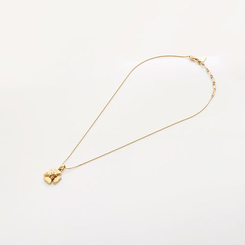 YVES SAINT LAURENT flour Necklace gold WS11603