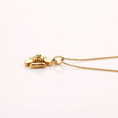 YVES SAINT LAURENT flour Necklace gold WS11603