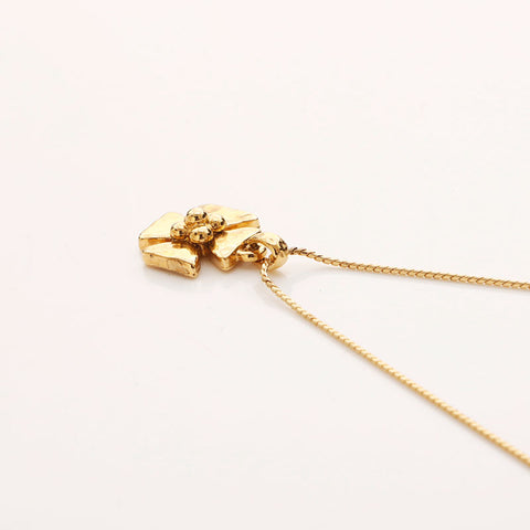 YVES SAINT LAURENT flour Necklace gold WS11603