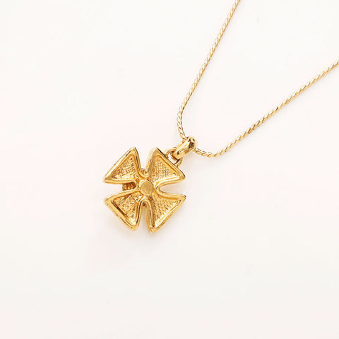 YVES SAINT LAURENT flour Necklace gold WS11603