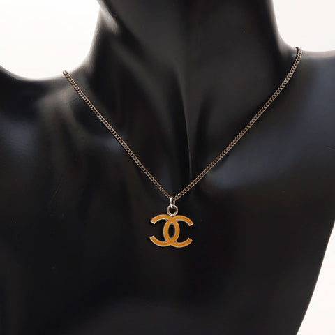 CHANEL 07V 2007 COCO Mark Necklace Silver WS11612