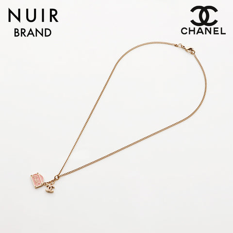 CHANEL 06C 2006 COCO Mark Cambon Necklace Gold pink WS11615