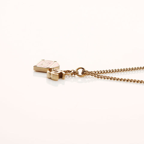 CHANEL 06C 2006 COCO Mark Cambon Necklace Gold pink WS11615