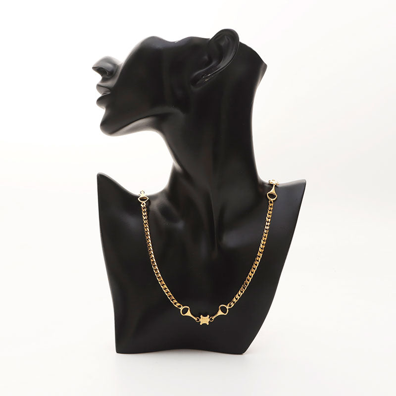 セリーヌ CELINE トリンオフ チェーン ネックレス ゴールド WS11621