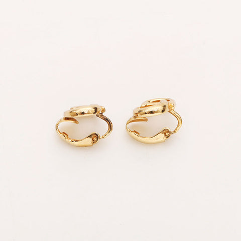 Christian Dior CD Logo Earrings Gold WS11624
