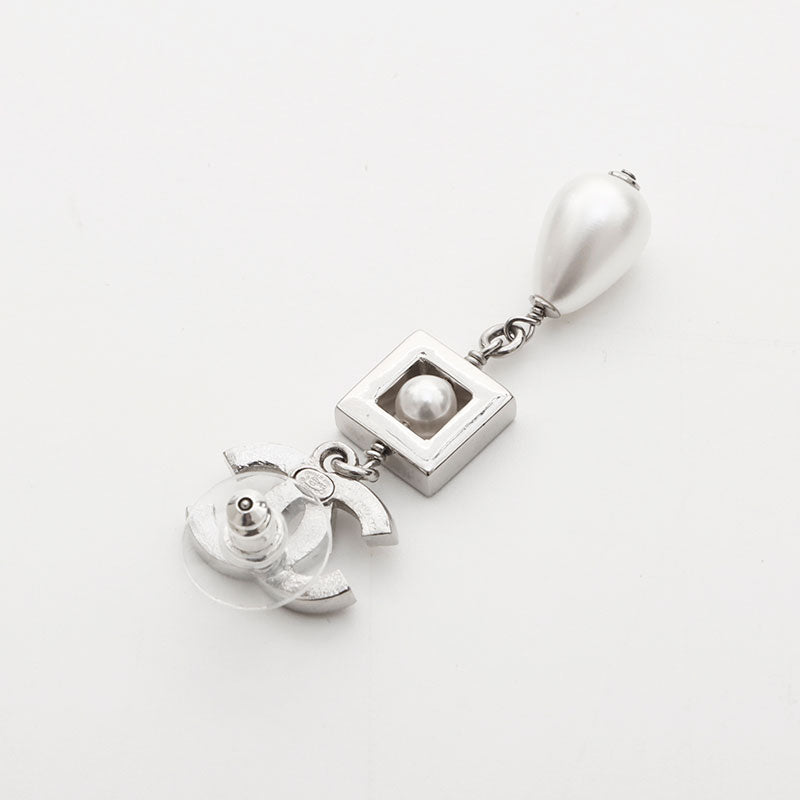 シャネル CHANEL 2024s ココマーク パール ラインストーン ドロップ