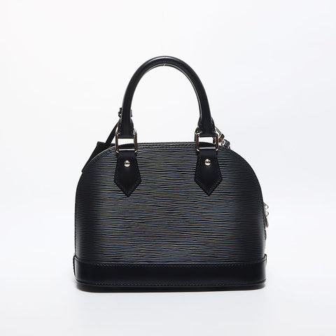 Louis Vuitton Alma BB Epi 2way Silver Hardware Umhängetasche Schwarz WS11646