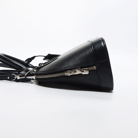 Louis Vuitton Alma BB Epi 2way Silver Hardware Umhängetasche Schwarz WS11646
