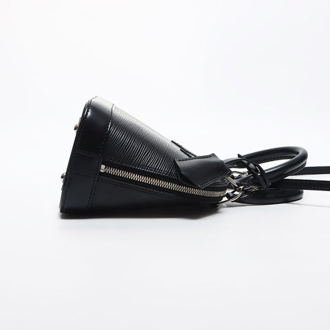 Louis Vuitton Alma BB Epi 2way Silver Hardware Umhängetasche Schwarz WS11646