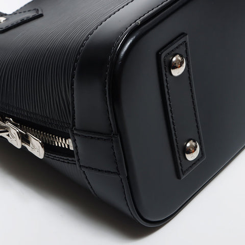 Louis Vuitton Alma BB Epi 2way Silver Hardware Umhängetasche Schwarz WS11646