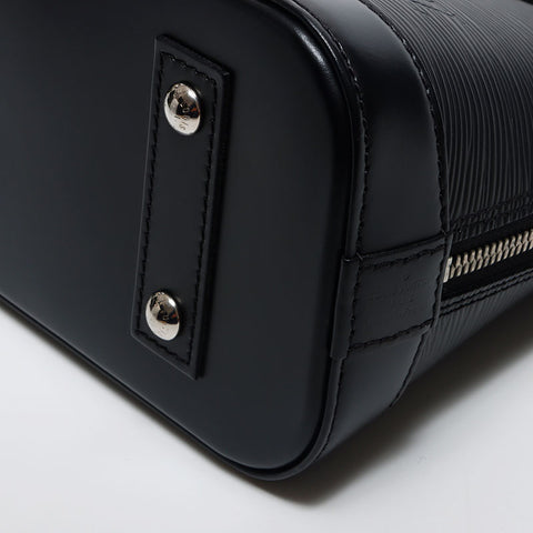 Louis Vuitton Alma BB Epi 2way Silver Hardware Umhängetasche Schwarz WS11646