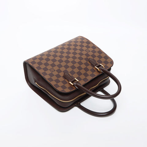 路易威登（Louis Vuitton）路易·威登（Louis Vuitton）2002 Damier Triana手提包棕色WS11648