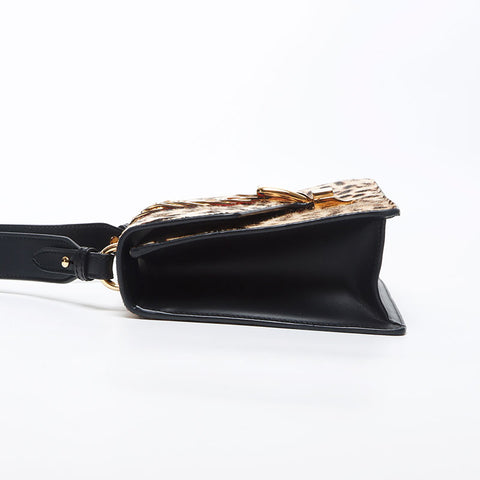 Gucci Harako Leopard Sylvie肩带米色WS11649