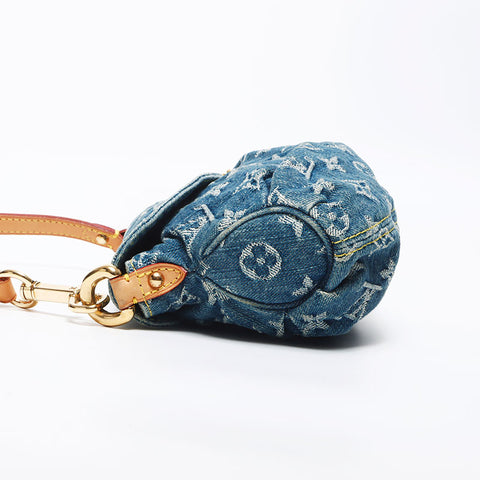 路易·威登（Louis Vuitton）路易·威登（Louis Vuitton）2005迷你漂亮牛仔图标肩袋海军WS11651