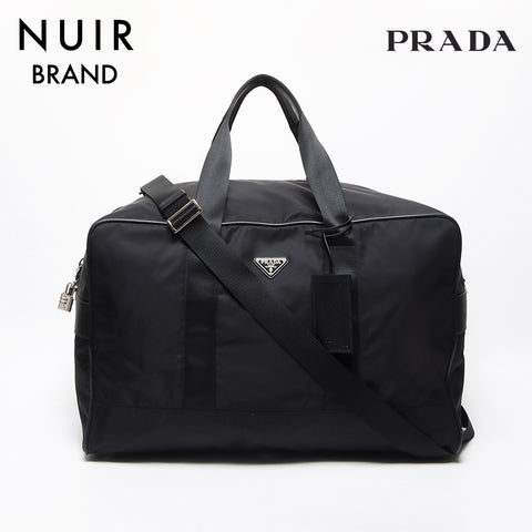 プラダ PRADA 三角ロゴタグ ナイロン 大容量 2way トラベルバッグ ボストンバッグ ブラック WS11667 – NUIR VINTAGE