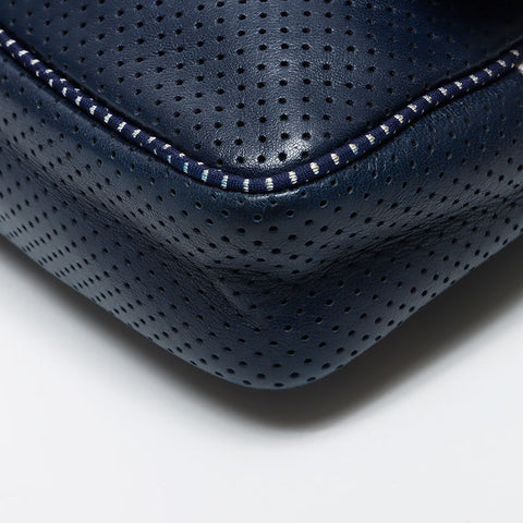 Chanel Chanel n ° 9 2004S Sports Ligne Chain Turnlock Bag de l'épaule Navy WS11677