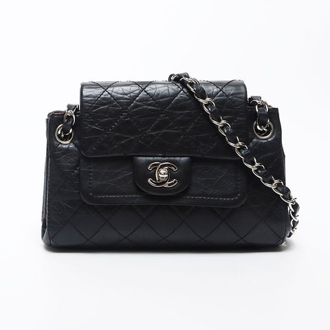 香奈儿香奈儿（Chanel Chanel）第10位Matelasse Double Flap Chain肩膀肩带黑色WS11682
