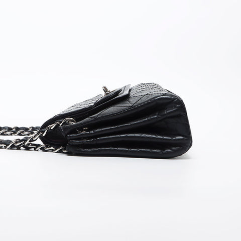 香奈儿香奈儿（Chanel Chanel）第10位Matelasse Double Flap Chain肩膀肩带黑色WS11682