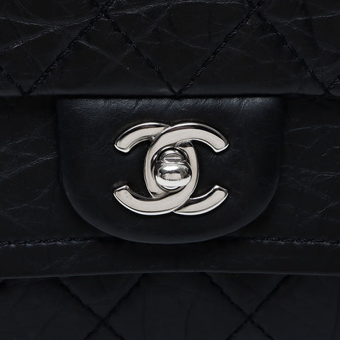 香奈儿香奈儿（Chanel Chanel）第10位Matelasse Double Flap Chain肩膀肩带黑色WS11682