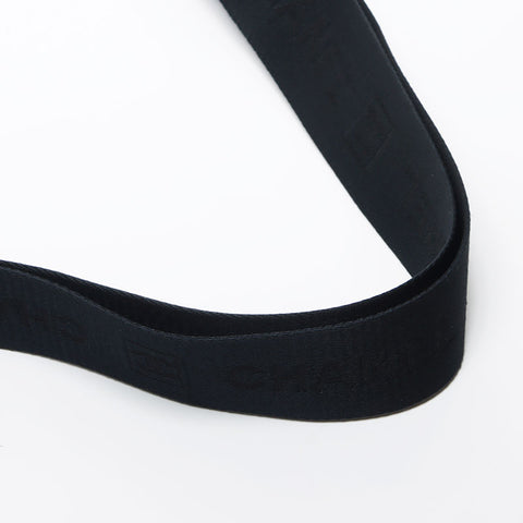 Chanel Chanel n ° 9 Ligne sportive épaule argentée en métal marécageux Sac épaule Navy WS11684
