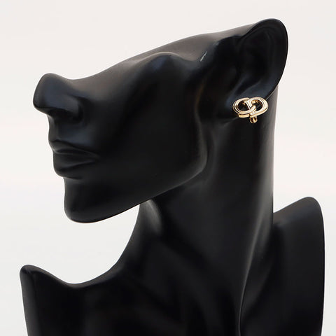 Christian Dior CD Logo Boucles d'oreilles Gold WS11686