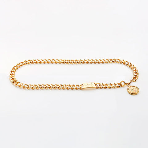 CHANEL 96A COCO Mark Chain With logo belt gold WS11688